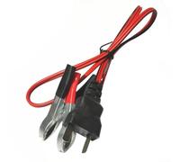 Cavo di ricarica per batteria generatore tipo T da 12 V con clip, nucleo in rame puro, 1,2 m, per generatori ET950 ET650 ETS950 TG950 ET1500 ET1800