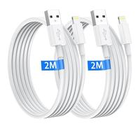 Cavo di ricarica per iPhone, 2 m, cavo di ricarica originale Apple MFi, certificato i, cavo di ricarica veloce, cavo di ricarica per iPhone 14, 13, 12, 11 Pro Max/Mini/X/XS/XR/8/7/6