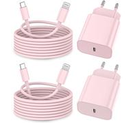 Cavo di ricarica per iPhone, certificato MFi, confezione da 2 pezzi, 25 W, caricabatterie Apple da 2 m, USBC con cavo USB C a Lightning per i Phone 14, 13, 12, 11 Pro Max XS XR X 8, 7, 6 Plus, 5 iPad