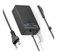Cavo di ricarica per Surface da 65 W, Microsoft Surface, per Surface Pro 11/10/9/8/7/7+/6/5/4/X, Surface Book 3/2, Surface Go 4/3/2, Surface Laptop 7/6/5/4/3 con porta USB