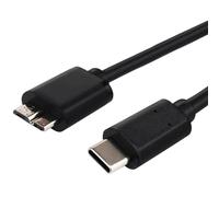 Cavo di ricarica rapida da USB C a micro USB 3.0, 10 Gbps, sincronizzazione dati ad alta velocità, compatibile con Samsung Galaxy S5 Note 3 Seagate WD Toshiba, fotocamera disco rigido esterno, 1,2 m