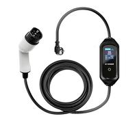 Cavo di Ricarica Rapida di Tipo 2 Regolabile [8/10/13/16A] Cavo Caricatore Portatile monofase 5M con impermeabilità IP67 e Funzione di temporizzazione con Display LED for EVs & PHEVs IEC 62196-2,5m