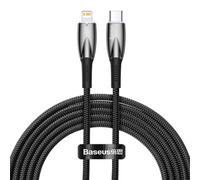 Baseus Glimmer Series - Cavo dati a ricarica rapida, tipo C a Lightning, 20 W - 2 m, colore: Nero