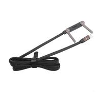 Cavo di ricarica rapida versatile da 240 W con funzione di supporto integrata, lunghezza 1,5 m per cavo intrecciato per telefoni e tablet, finitura nera (240 W C-C)