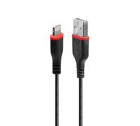 Lindy 31290 Cavo di ricarica rinforzato USB Tipo A a Lightning, 0.5m