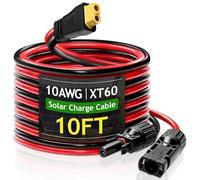 Cavo di ricarica solare a spina adattatore XT60, 10AWG/6mm², cavo di prolunga per pannello solare, cavo di ricarica solare con spina XT60 per Ecoflow Delta River Max Pro Powerstation 3 m