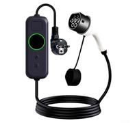 Cavo di ricarica tipo 2 EV, portatile, 16 A, 3,5 kW, regolabile da 6 A a 13 A, carica programmata per monitor digitale per veicoli elettrici europei (01)