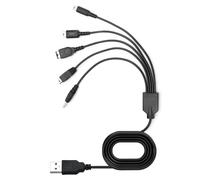 Cavo di ricarica USB 5 in 1, compatibile con console Nintendo 3DS, New 3DS, 3DS XL, 2DS, DSi, DS Lite, PSP 1000 2000 3000, Wii U, GBA SP, Caricabatterie 3DS, Caricabatterie PSP, Caricabatterie