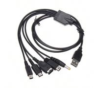 Cavo di ricarica USB 5 in 1 per NDS Lite/ U/New 3DS(XL/LL),3DS(XL/LL),2DS,DSi(XL/LL),NDS/GBA SP(Gameboy Advance Sp),PSP 1000 2000 3000 (4 piedi ),Psp Originale,Psp 1000,Caricatore,Psp,3ds,Gameboy Tagl