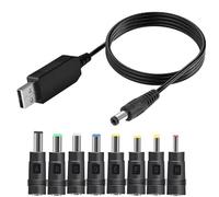 Cavo di ricarica USB a DC | Cavo convertitore di tensione step-up | Plug-and- USB a DC per registratori, telecamere di compatibilità, tablet, telefoni cellulari e router telefonico, 39,37 pollici