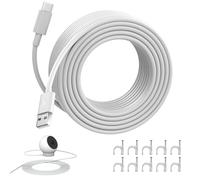 Cavo di Ricarica USB a USB C per Telecamera di Sicurezza, 10M Cavo Extra Lungo di Prolunga di Alimentazione Cavo USB Type-C per Mi Camera 2K Magnetic Mount, Mi Wireless Outdoor Security Camera 1080p