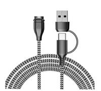 Cavo di ricarica USB C 2-in-1 per orologio Gar min 1.2M 1 Pezzi Caricabatterie Cavo per Gar min Fenix 8 E 7 7 7S Sapphire Solar Vivoactive 6 5 4