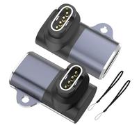 Cavo di ricarica USB-C 2 pezzi compatibile con Garmin Watch Fenix serie 8/7/6/5, Forerunner 965/955/945/935/745/265/255/245/165/55/45 con 2 cinturini anti-smarrimento