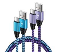 Cavo di ricarica USB C, cavo dati per Samsung Galaxy S24 Ultra/S23 FE/S22/S21/S20/S10/S9/A12/A13/A14/A22/A33/A34/A54 5G/A53, Huawei P50 P40/P30/P20 Lite, Xiaomi