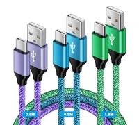 Cavo di ricarica USB C, cavo di ricarica rapido per Samsung Galaxy S25/S24 Ultra/S23 FE/S22/S21/S20/A12/A13/A14/A15/A16/A17/A22/A22/A33/A34/A34 35/A5. 5/A54 5G/A53/A52, Huawei P30/P20 Lite