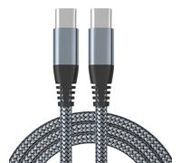 Cavo di ricarica USB-C da 60 W con ricarica rapida, compatibile con iPhone 15/Plus/Pro Max, Samsung Galaxy S24/S23/S22, Pixel 7 Pro Grey 2 metri