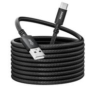 Cavo di ricarica USB C extra lungo, 7 m, cavo di ricarica rapida, 3,1 A, cavo USB anf tipo C intrecciato per controller PS5, Samsung Galaxy S10/S9/S8 Plus, Note 10 9 8, LG V30 V20 G6 G5, Moto, LG,
