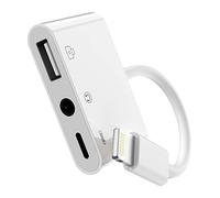 Cavo di ricarica USB da Lightning a jack per cuffie da 3,5 mm per iPhone (3 in 1) AUX Audio OTG per 13 12 11 Pro Max Xr X per Apple per iPad Camera Memory Stick Flash Drive Lettore di schede Mouse