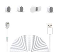 Cavo di ricarica USB magnetico da 17 ft/5,2 m per telecamere Arlo, compatibile con Arlo Pro 5S 2K, Pro 4, Pro 3, Floodlight, Ultra 2, Ultra e Go 2, indicatore LED