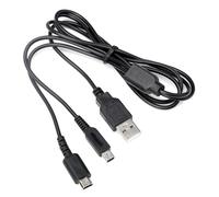 Cavo di Ricarica USB per Nint-endo DS Lite/NDSL, Cavo di Alimentazione 2 in 1 da 1,2m, Compatibile con Nin-ten-do 3DS/3DS XL/2DS/DSi/DSi XL/New 3DS/New 3DS XL/New 2DS XL/DS Lite, Caricabatterie di Ri
