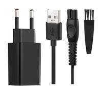 Cavo di ricarica USB per rasoio Philips 5 V - Compatibile con QP2724, QP2734, QP2824, QP2834, X3001, S3145, MG5910, BG5021 - Adattatore di alimentazione con cavo da 1,5 m e pennello per la pulizia