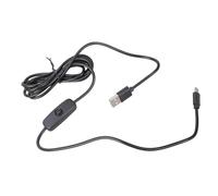 Cavo di ricarica USB tipo C multiuso con interruttore per 4 tablet Raspberry 4 tablet con cavo di alimentazione 5V 3A per luci LED e ventola, cavo USB C potente