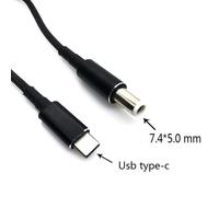 Cavo di ricarica USB Type C PD FOR45W65W90W100W, convertitore da spina USB C a connettore di alimentazione per laptop universale.