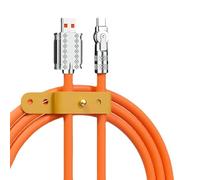 Cavo di ricarica usbc - Cavo USB Type-C ruotabile di 180° | Cavo usbc flessibile e durevole da 6 A 120 W | Resistenza alla flessione, per ricarica e trasferimento dati, universale per più dispositiv