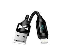 CAVO DI RICARICA WOZINSKY WUALC2 - USB-A a Lightning, 2 m, 2,4 A, schermo LED