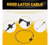 Cavo di rilascio del latch Hood 74130S01A01 Sostituzione Assemblaggio semplice