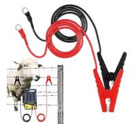 Cavo Di Salto Di Recinzione Elettrica - 2pcs Filo Di Piombo Universale Di Messa A Terra Con Clip Di Coccodrillo | Linea Di Sistema Di Recinzione Elettrica Per Il Caricatore Da Mostra, Filo Di