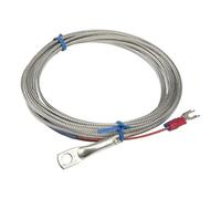 Cavo di schermatura metallica tipo FTARR02 KEJ da 3 m, foro 6 mm di diametro, testa ad anello per termocoppia, 1 pezzo(J tipo)