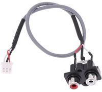 Cavo di segnale audio da 30 cm, design robusto dei componenti, compatibilità universale, facile processo di installazione per uso domestico e ambienti professionali