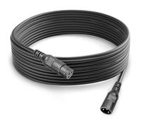 Cavo di segnale DMX a 3 pin da 5 m, con connettori Cannon XLR maschio e femmina, per il segnale DMX delle luci da palcoscenico, per tutte le luci a testa mobile e luci par a LED