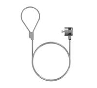 Cavo di sicurezza con serratura a chiave per laptop, 1,5 m, ideale per proteggere i dispositivi in ambienti pubblici.