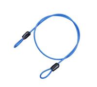 Cavo di sicurezza in acciaio rinforzato, 0,5/1 m, con combinazione antifurto, per bicicletta (fuoristrada/bici da strada), bagagli, copertura auto e impacchettamento domestico (blu, 0,5 m)
