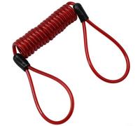 Cavo di sicurezza per bicicletta, 120 cm, per lucchetto antifurto in acciaio intrecciato, per casco da bicicletta, freno a disco, cavo flessibile (rosso)