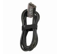 Cavo di Sicurezza per Laptop con Combinazione a 4 Cifre (BLACK) | Durevole, a prova di manomissione, lunghezza regolabile, per Lenovo, foro HP