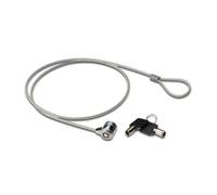 Ewent EW1242 Cavo di Sicurezza in Acciaio con Lucchetto per PC Portatile, 2 Chiavi in Dotazione, Cavo 1.5 metri