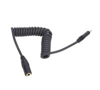 Cavo di sincronizzazione flash PC maschio con connessione stabile, compatibile con flash esterni Nikon e Canon, cavo a spirale con blocco a vite,
