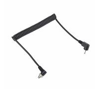 Cavo di Sincronizzazione Flash Professionale Cavo di Sincronizzazione PC Maschio da 2,5 Mm di Alta qualità Cavo a Spirale per Collegamento Trigger Flash Fotocamera