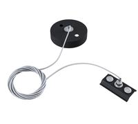 Cavo di Sospensione per Sistema Illuminazione a Binario Monofase Nero