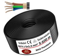 Cavo di terra 5-100 m cavo di alimentazione forte NYY-J 5x1,5 mm² cavo...