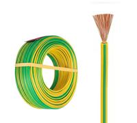 Cavo di terra in rame PVC | Verde Giallo 0,3-120 mm² 32-100 piedi: Messa a terra, Solare, Pannelli, Apparecchiature, Distribuzione(32ft,0.5 mm²)