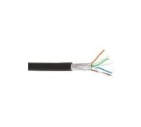InLine 21810 Cavo LAN Cat.6A, 10 Giga, S/FTP, PIMF, 4 x 2XAWG 26/7, Flessibile, CU 100% Rame, 500 MHz, Guaina Halogenfree, Nero