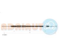 Cavo di trazione, freno di stazionamento ADRIAUTO MASTER II Furgone (FD) 3 2003-