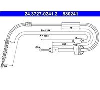 Cavo di trazione, freno di stazionamento ATE 24.3727-0241.2 per MINI 2 2011-