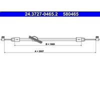 Cavo di trazione, freno di stazionamento ATE 24.3727-0465.2 per CLASSE C 3 2007-