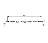 Cavo di trazione, freno di stazionamento BOSCH 1 987 482 378