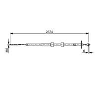 Cavo di trazione, freno di stazionamento BOSCH 1 987 482 499